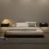 Japanese Style Black Queen Floor Bed