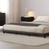 Japanese Style Black Queen Floor Bed