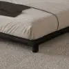 Japanese Style Black Queen Floor Bed