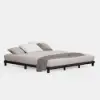 Japanese Style Black Queen Floor Bed