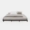 Japanese Style Black Queen Floor Bed