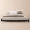Japanese Style Black Queen Floor Bed
