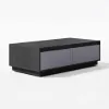 Fero Mid Century 1200 mm Gray Rectangular Coffee Table with 4 Drawers