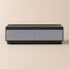 Fero Mid Century 1200 mm Gray Rectangular Coffee Table with 4 Drawers