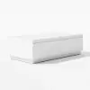 Fero Mid Century 1200 mm White Rectangular Coffee Table with 4 Drawers