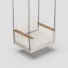Tevara Outdoor Teak & Aluminium 1-Seater Swing Sofa in Sand