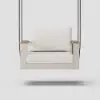 Tevara Outdoor Teak & Aluminium 1-Seater Swing Sofa in Sand