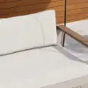Tevara Outdoor Teak & Aluminium 2-Seater Swing Sofa in Sand