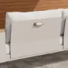 Tevara Outdoor Teak & Aluminium 2-Seater Swing Sofa in Sand