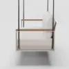 Tevara Outdoor Teak & Aluminium 2-Seater Swing Sofa in Sand