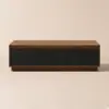 Picture of Fero Mid-Century 120 cm Black & Walnut Rectangular Coffee Table with 4 Drawers