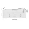 Modern 59" White Floating Double Bathroom Vanity with Sintered Stone Top and Sink – Silver Handles