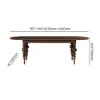 Mid-Century Modern 200 - 240 cm Extendable Walnut Oval Dining Table, Seats 6–10