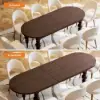 Mid-Century Modern 200 - 240 cm Extendable Walnut Oval Dining Table, Seats 6–10
