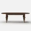 Mid-Century Modern 200 - 240 cm Extendable Walnut Oval Dining Table, Seats 6–10