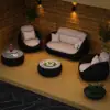 Cocaro Outdoor 27" Propane Smokeless Round Fire Pit Table in Dark Gray