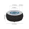 Cocaro Outdoor 27" Propane Smokeless Round Fire Pit Table in Dark Gray