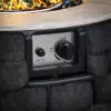 Cocaro Outdoor 27" Propane Smokeless Round Fire Pit Table in Dark Gray