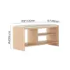 1010mm Wood Shoe Storage Entryway Bench Leather Upholstered – AUD-H2063