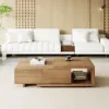 Quoint 120 - 175 cm Extendable Coffee Table with 2 Drawers – Walnut