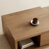 Quoint 120 - 175 cm Extendable Coffee Table with 2 Drawers – Walnut