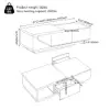 Quoint 120 cm - 175 cm Extendable Coffee Table with 2 Drawers – Black