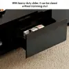 Quoint 120 cm - 175 cm Extendable Coffee Table with 2 Drawers – Black