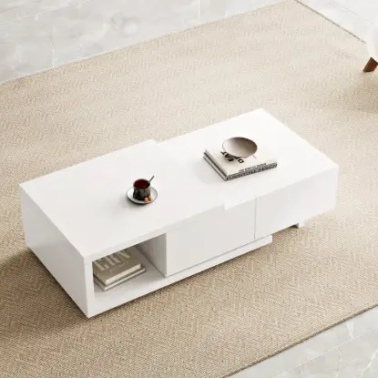 Picture of Quoint 1200 mm - 1750 mm Extendable Coffee Table with 2 Drawers