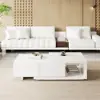 Quoint 1200 mm - 1750 mm Extendable Coffee Table with 2 Drawers