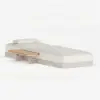Tevara Outdoor Teak & Aluminium Adjustable Lounge Chaise in Sand