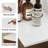 Modern 80 cm Floating Single Bathroom Vanity with Stone Resin Top, Ceramic Basin – Walnut – Faux Marble Sink
