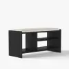 1010mm Wood Shoe Storage Entryway Bench Leather Upholstered – AUD-H2082