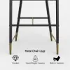 Cranis Orange Velvet Counter Stool with Upholstered, 1 Piece