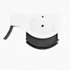 90 cm Floating Curved Bathroom Vanity in Black Right Offset Single Sink Bathroom Cabinet