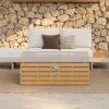 Tevara Outdoor 100 cm Propane Smokeless Rectangular Fire Pit Table in Sand