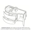 35" Floating Single Curved Bathroom Vanity with Sink & Storage – Natural Left Offset