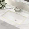1000mm Freestanding White Bathroom Vanity, Sintered Stone Countertop & Silver Handles