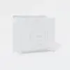 1000mm Freestanding White Bathroom Vanity, Sintered Stone Countertop & Silver Handles