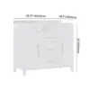 Picture of 1000mm Freestanding White Bathroom Vanity, Sintered Stone Countertop & Gold Handles