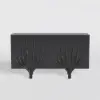 Mid Century Modern 160 cm Black Sideboard with Branch Design & 2 Doors