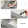 1000mm Freestanding Black Bathroom Vanity, Sintered Stone Countertop & Gold Handles