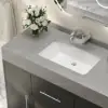 1000mm Freestanding Black Bathroom Vanity, Sintered Stone Countertop & Silver Handles