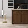 1800mm Kitchen Islands Sintered Stone Walnut Modern with Storage Kitchen Cabinet