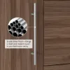 1000mm Walnut Freestanding Bathroom Vanity Sintered Stone Top & Silver Handles