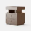 Krila Floating 3-Drawer LED Smart Bedside Table with Light – Rectangle – Nightstand – AUD-H2115