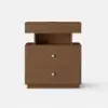 Krila Floating 3-Drawer LED Smart Bedside Table with Light – Rectangle – Nightstand – AUD-H2115