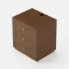 Krila Floating 3-Drawer LED Smart Bedside Table with Light Set of 2