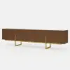 Grovyn 95" Sintered Stone Top Fluted TV Stand with Storage