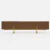 Grovyn 95" Sintered Stone Top Fluted TV Stand with Storage
