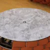 Cocaro Weave Round Smokeless Propane Fire Pit in Orange